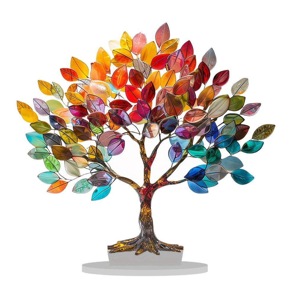 Water Resistant and Wear Resistant 2D Acrylic Tree Cutout Desktop Ornament