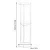 Portable 3 Layers Acrylics Round Table for Contemporary Home Decoration Easy to Use and Space Saving Organization