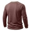 Men's Color Long Sleeve Crewneck Casual T-Shirt for Everyday Wear