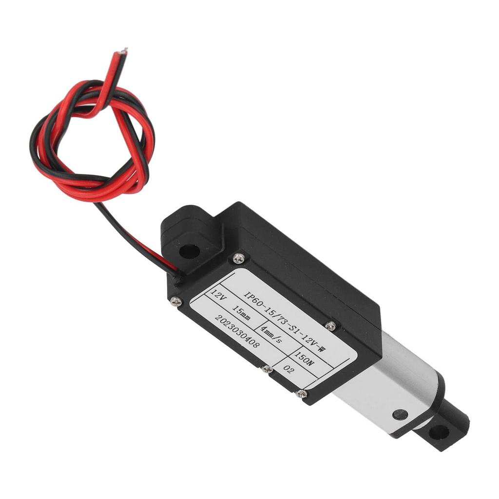 Electric Micro Linear Actuator, Aluminum Alloy 15mm Stroke Industrial Mini Motion (No Bracket)