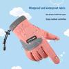 Kids' Fleece-Lined Winter Gloves: Warm, Non-Slip for Outdoor Cycling, Boys & Girls
