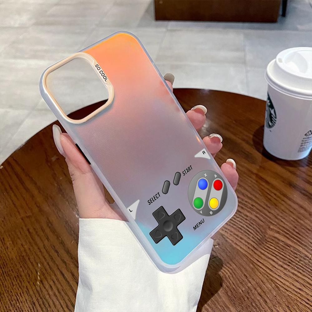 Game console fashion cool design Phone Case For lMDColor Silver Shell For lPhone 17 16 e 15 14 13 12 11 Pro Max Plus