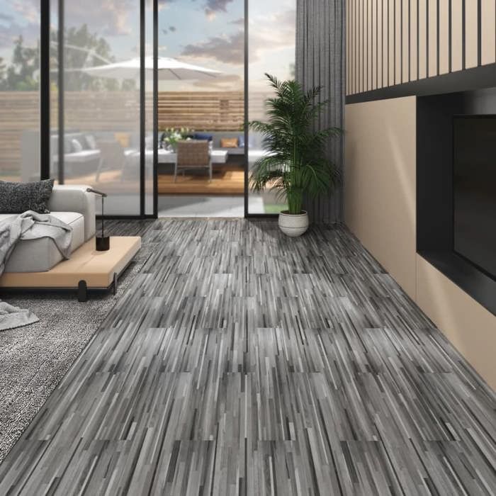 VidaXL Floor Planks Flooring Floor Tile Living Room Bedroom Home PVC 5.02 M² 2 Mm 146560