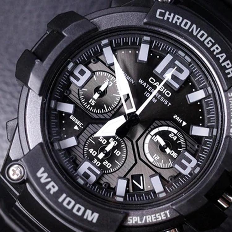 Casio Youth Series Multifunctional Fashion Waterproof Quartz Watch Men watches Black MCW-100H-1A3