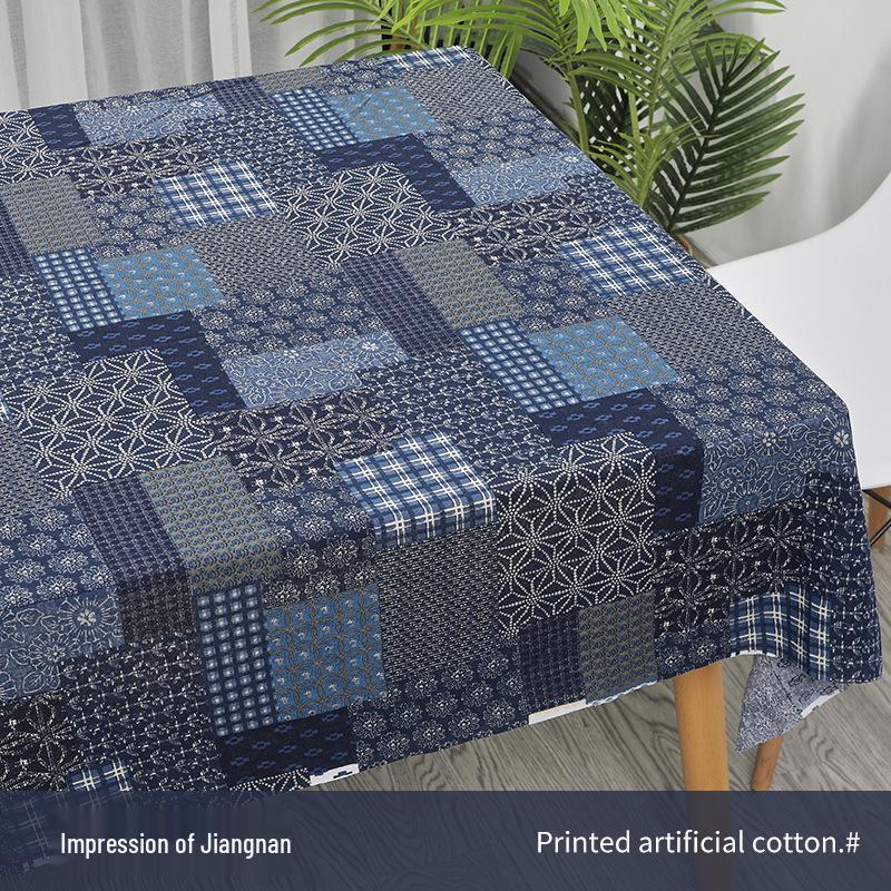 Ethnic Style Cotton Linen Fabric – Lijiang Yunnan Print for Tablecloths, Clothing, Curtains, and Bags