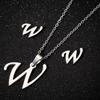 English Letter Necklace & Earring Set: Fashionable Jewelry for Women