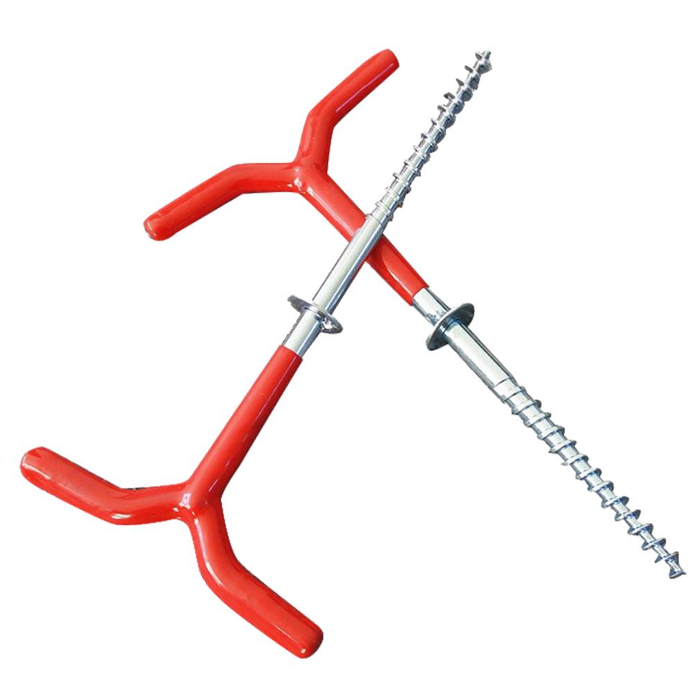 

2 шт. Рыболовная палатка Ледобур Колышки для кемпинга на открытом воздухе Винтовые колышки Зимние грунтовые гвозди Металлические