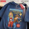 Can You Help Solve The Mystery of Who Gives A Shit T Shirts Male Cotton Tee Clothes Hip Hop Oversized T Shirts Casual Loose Tops