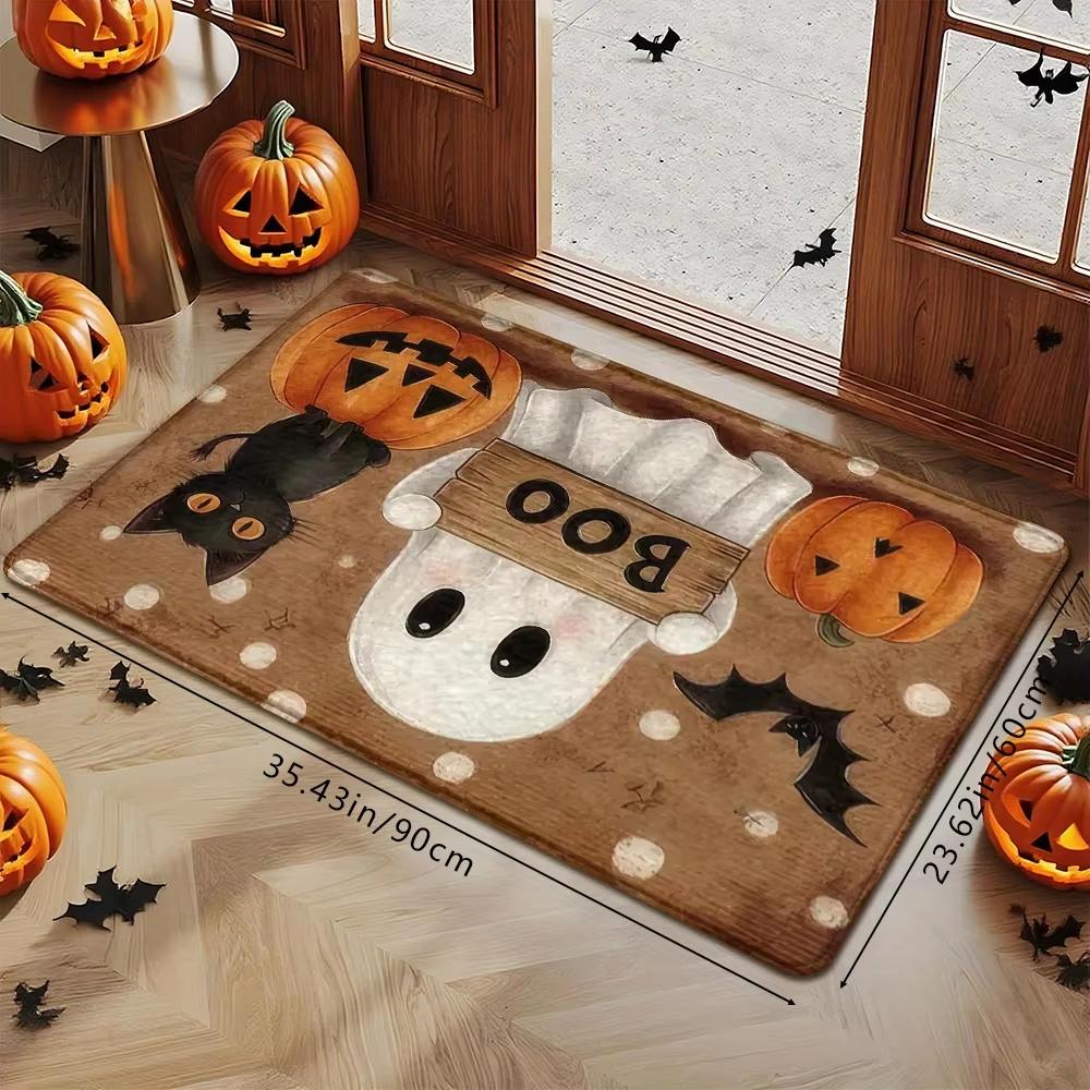 Halloween Pumpkin Ghost Carpet Kitchen Rug Bathroom Carpet For Live Room Sofa Carpet Doormat Rmat Bedside Rugs Home Decor