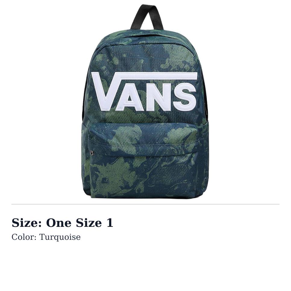 Рюкзак Vans Polyester Унисекс Сине-зеленый VN000H4ZO7P One Size 1