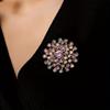 Elegant Colorful Crystal Exquisite Star Flower Badges Pins For Women Men Fashion Luxury Brooches Buckles