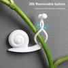 10Pcs/Set Adorable Snail Shape Plant Fixed Clip Good Clamping Wall Mounted Plastic Plant Holder Clip for Home