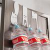 Punch-Free Door Hook Rack: Wall-Mounted Kitchen Cabinet Hanger for Clothes, Hats, Keys.
