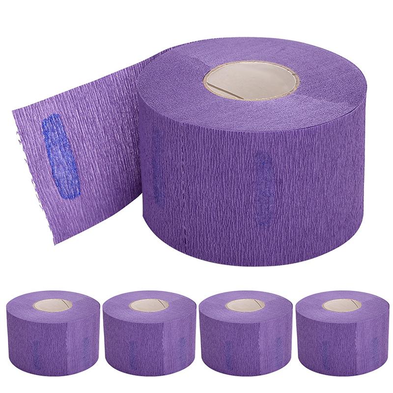 5Rolls/Set Disposable Hairdresser Neck Strip Haircut Paper Barbershop Adjustable Hairdressing Collar Covering Styling Tools