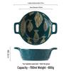Diruien Ceramic 8-Inch Double-Handle Bowl