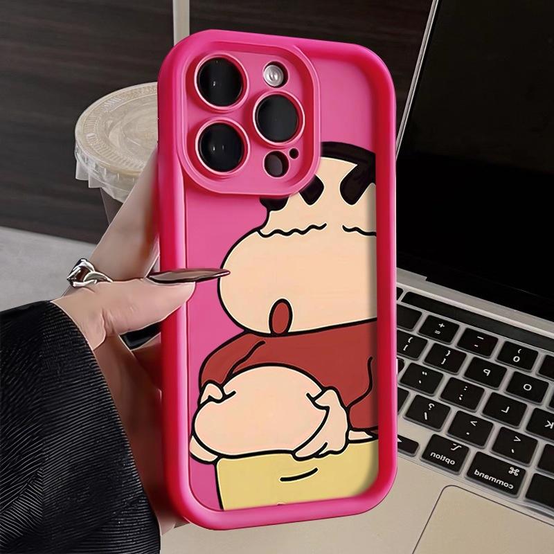 Applicable To Apple 15promax Mobile Phone Case, New Iphone14 Advanced Sense 13pro Cartoon 12 Crayon Small New 1
