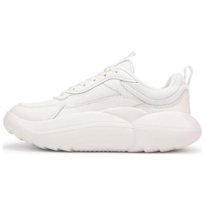 Cow Leather Low Top Casual Shoes Women's White 1166010-WHT-05
