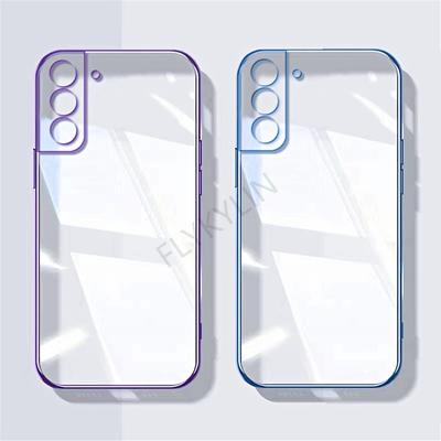 Luxuriöses Verchromtes Transparentes Case Für Samsung Galaxy S25 S24 S23 S22 S21 Note 20 Ultra Plus S21 S23 S24 FE Weiche Silikon Rückseite