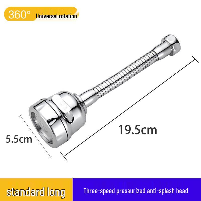 Universal Kitchen Faucet Swivel Extension: Splash-Proof Sink Booster & Water Purifier