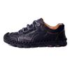 New Arrival Handmade Leather Casual Shoes for Men, Breathable Flat Sneakers In Split Leather with Sewing Thread
