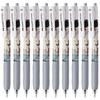 Faber-Castell Artegel Gel Ink Ballpoint Pen, 0.5mm, Painter (White Body), Black, Pack of 10, 27111018