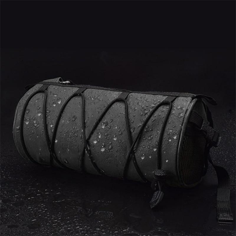 Bike Bag Portable Handlebar Pannier Multi-Purpose Waterproof Backpack Road Cycling Frame Tube Bag Elastic Band