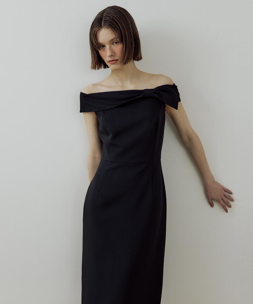 Lucirju Tie Up Ribbon One-Piece (Black)