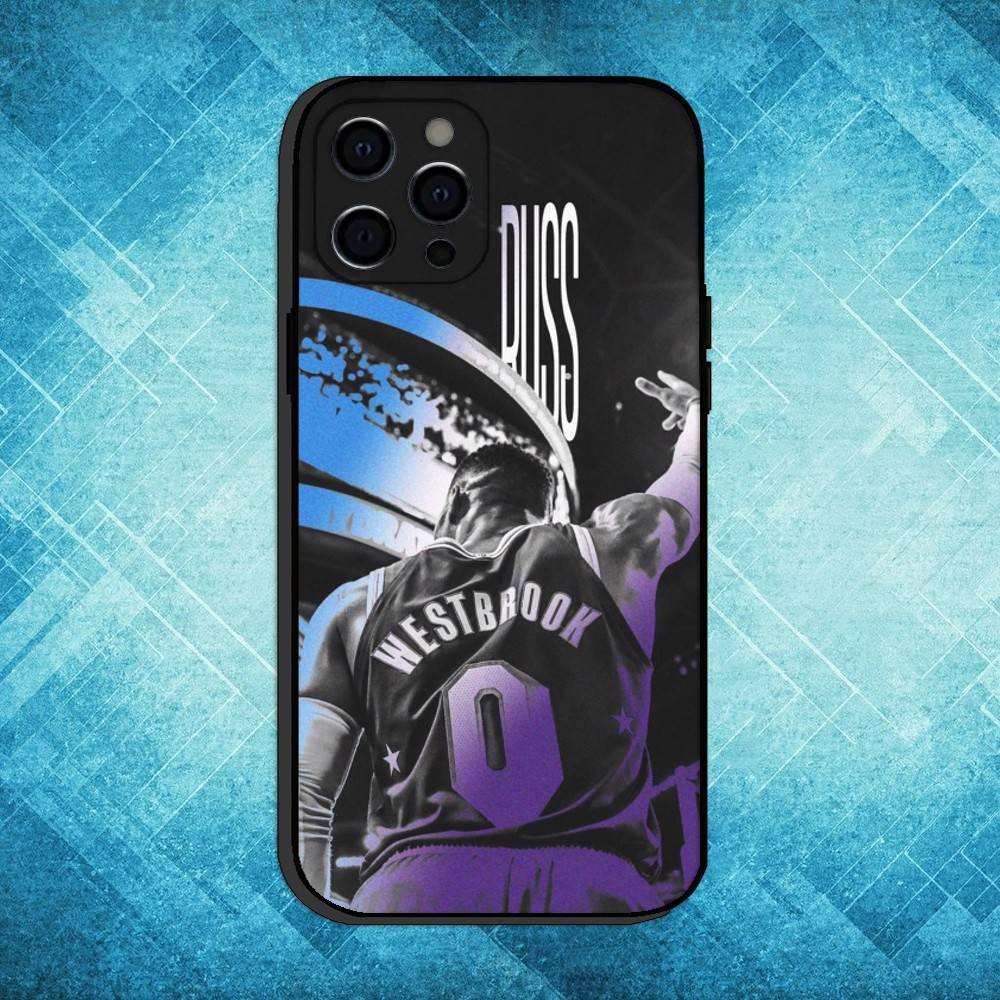 

R-Russell W-Westbrook 0 Phone Case For iPhone17,16,15,14,13,12,11 Plus,Pro Max Soft Black Cover iPhone15