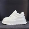 Platform white shoes women's autumn new small height increase versatile muffin shoes casual sports board shoes