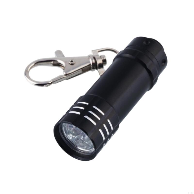   Durability 3 LED Mini Flashlight Keychain Attachmenta Aluminum Construction Energy Efficient Light Source For Adventure