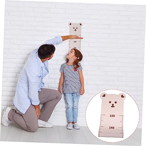 Height Measurement Wall Decal Bear Kids Room Fabric Material Clear Measurement 1 Piece Nursery Wall Decoration