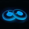 For Car Interior Lighting LED Car Cup Holder Ambient Interior Lights Vibration Activated Auto Power Off 15s USB Rechargeable