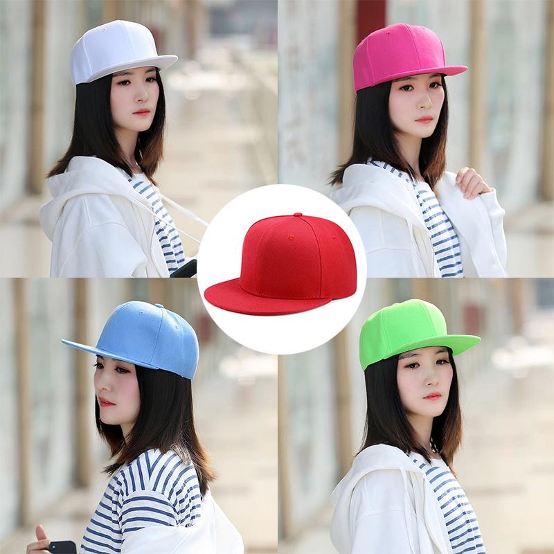 Men Women Multi Color Baseball Cap Peaked Cap Streetwear Hip Hop Dad Hat Wide Flat Brim Snapback Hat Outdoor Sun Hats for Adult