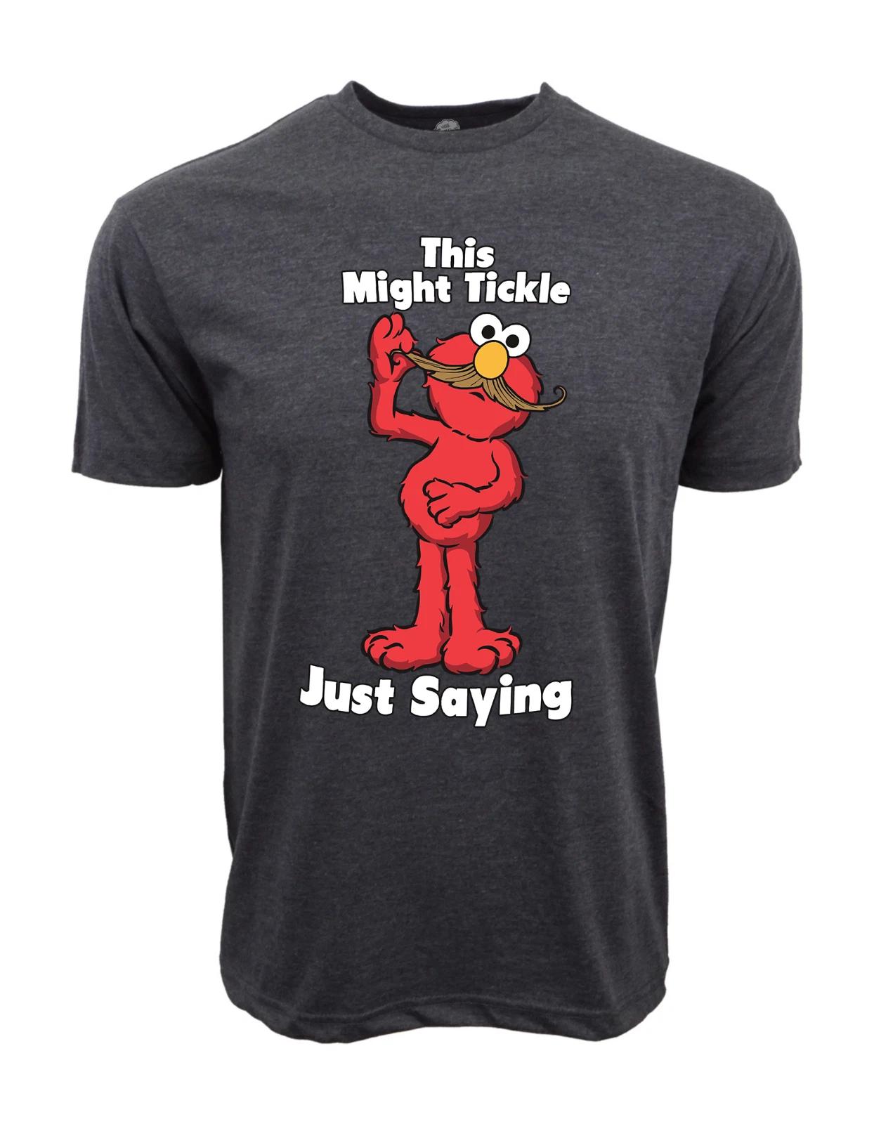 Unisex Adult Casual Graphic Sesame Street This Might Tickle Graphic... M