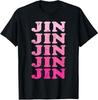 Jin First Name I Love Jin Groovy 80's Retro Vintage Unisex T-Shirt