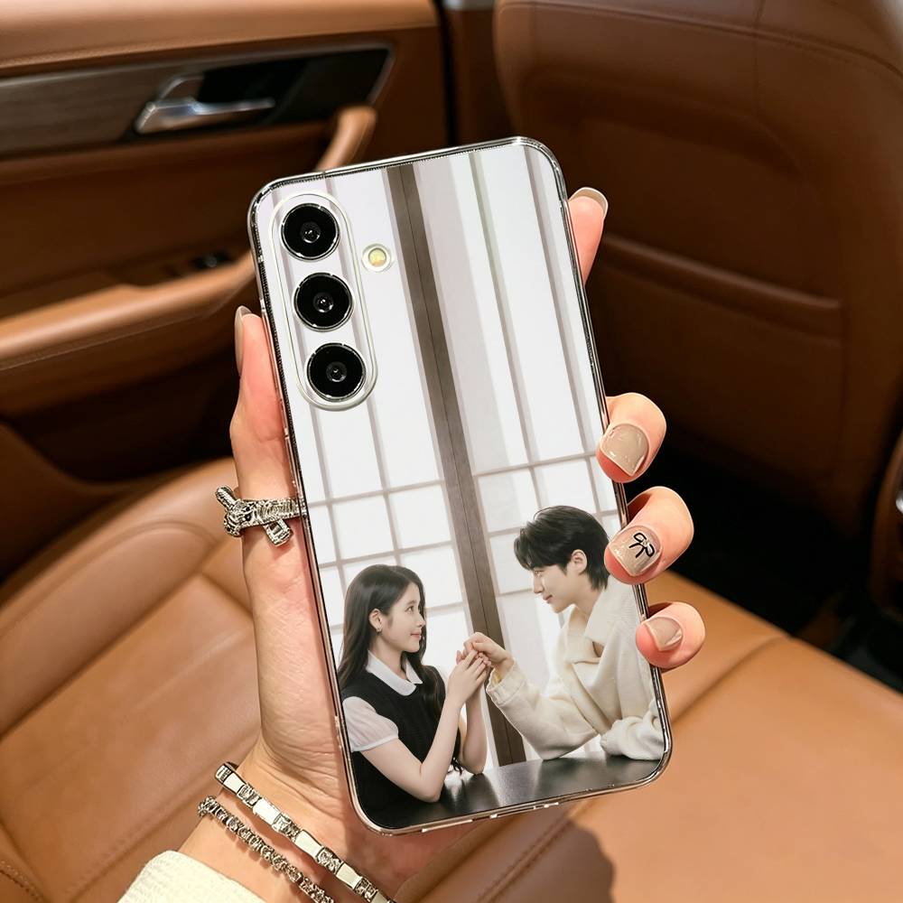 Hit drama-P-Perfect-C- Crown Clear Soft Silicone Phone Case for Samsung Galaxy A71, A70, A52, A51, A40, A30