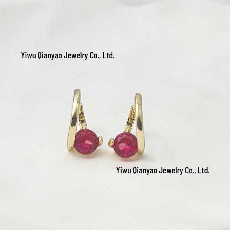 Pendientes Geométricos Coreanos de Circonita: Diseño Elegante, Versátil, Minimalista