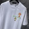 8959 CHROME HEARTS 2026 Summer New High Quality Cotton Round Neck Loose Large Size Men's and Women's T-shirt Couple T-shirt