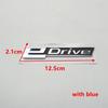 3D eDrive Emblem Car Side Fender Sticker Rear Tail Letter Badge Trunk Logo For Bmw X1 X3 X4 X5 X6 X7 I8 I3 E Drive  Accessories