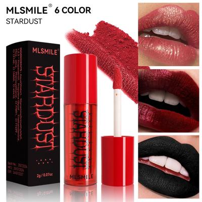 Pearlescent Fine Glitter Lipstick Powder, Powder-in-water Matte Matte Easy-to-color Powder Lip Glaze