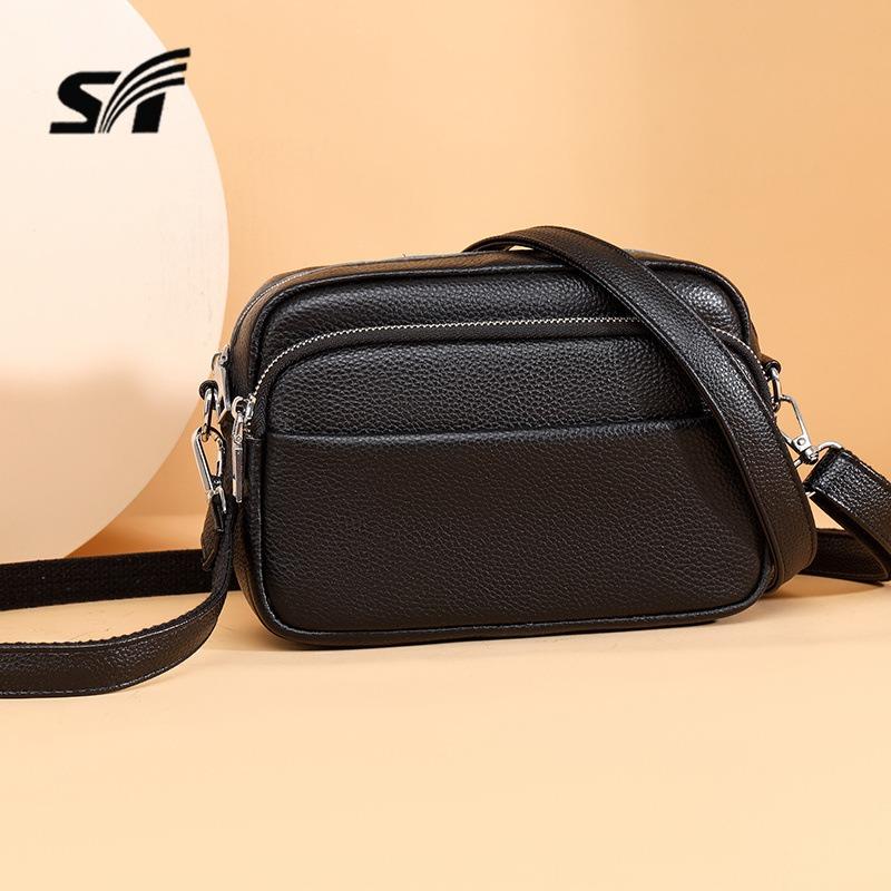 Women's bag First layer cowhide shoulder bag Women's underarm chain Small square bag Crossbody bag Genuine leather women's bag