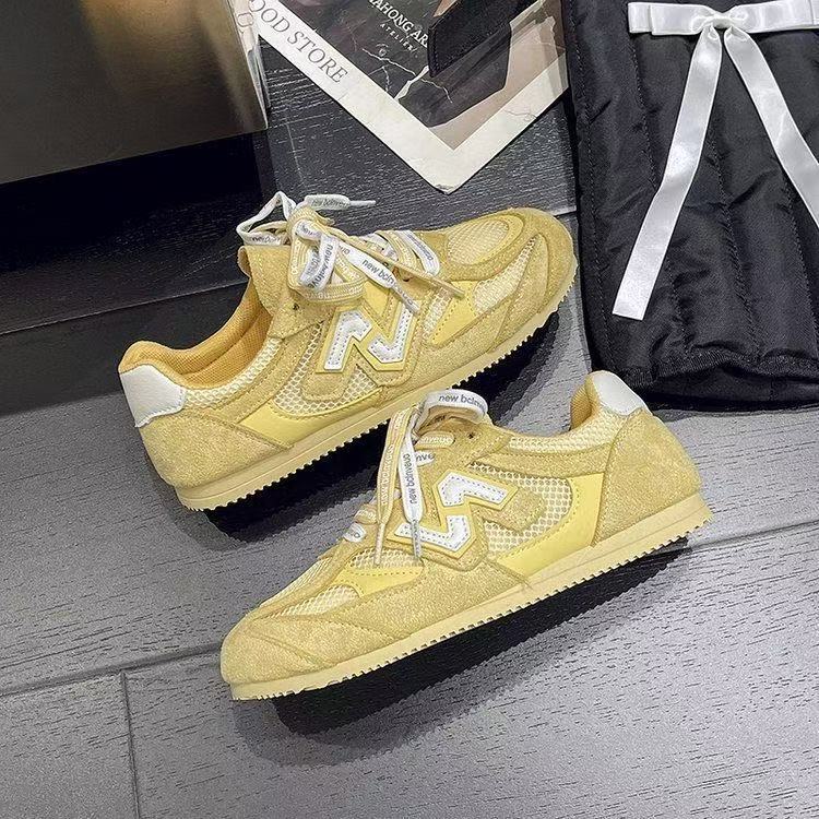 Forrest Gump Shoes Women's 2025 New Fashion Summer and Autumn Soft Sole Hollow Breathable Mesh Single Shoes Casual Sports Dad Shoes