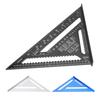 Aluminum Alloy Triangle Ruler Metric Imperial Clear Scale High Accuracy Easy To Read for Engineer Ca