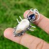 Mothers Day Sale Natural Scolecite Tanzanite Quartz Pendant 925 Sterling Silver