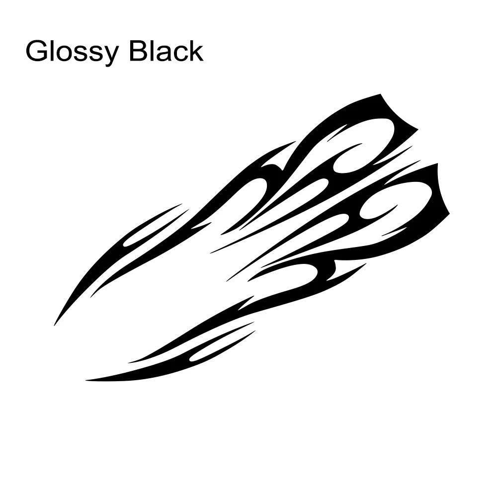 Universal Car Engine Hood Stripe StickerFlame Pattern Racing Sports Auto Body Bumper Vinyl Modified DIY Car Decor Accessories