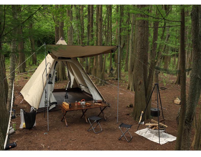 Adjustable Aluminum Camping Tripod Pot Stand