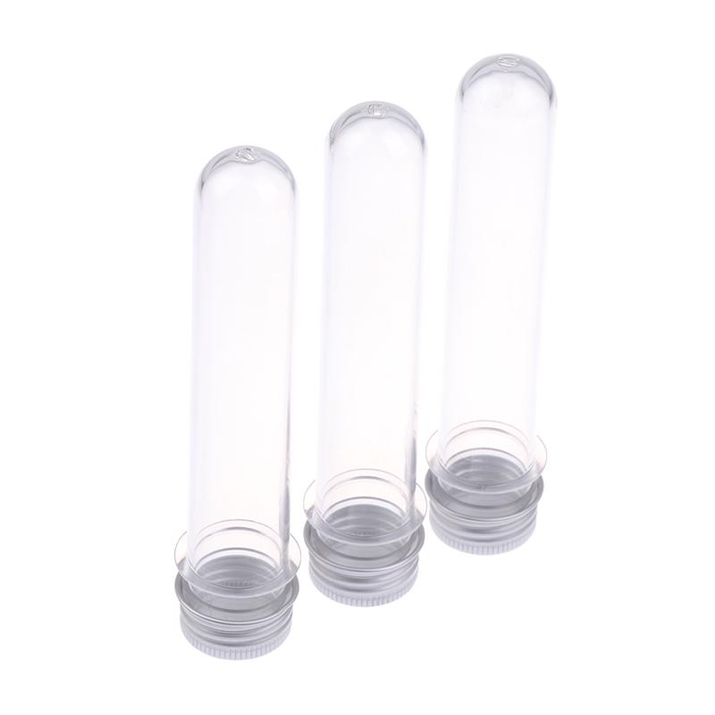 5Pcs 40Ml Transparent Mask Bath Salt Test Plastic Tube With Aluminum Cap Empty Clear Pet Cosmetic Tube