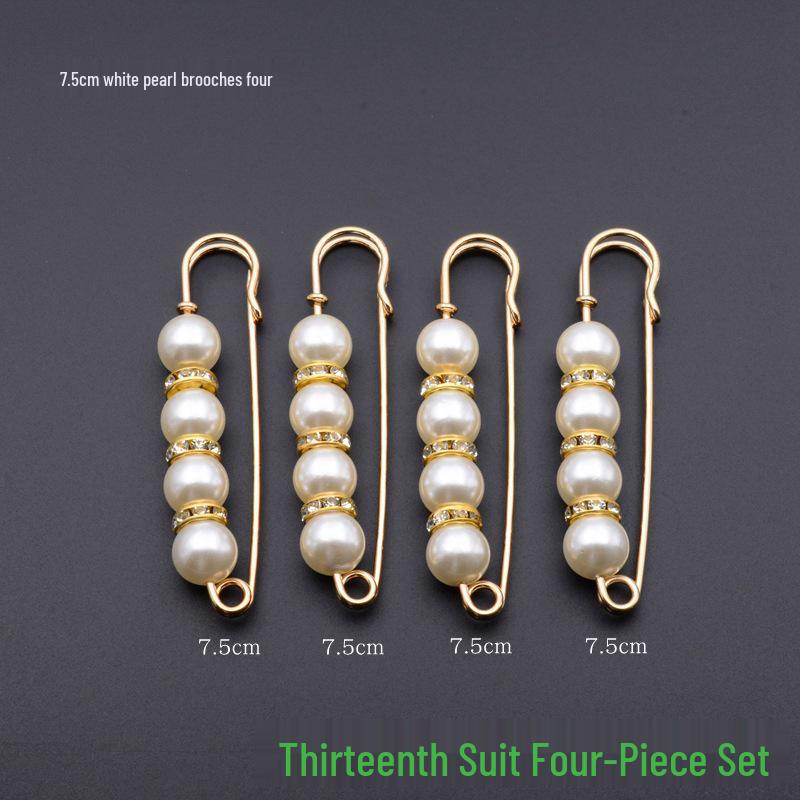 Anti-Exposure Safety Pin Brooch Set for Clothing, Cardigans, Scarves, Dresses, and Waist-Cinching