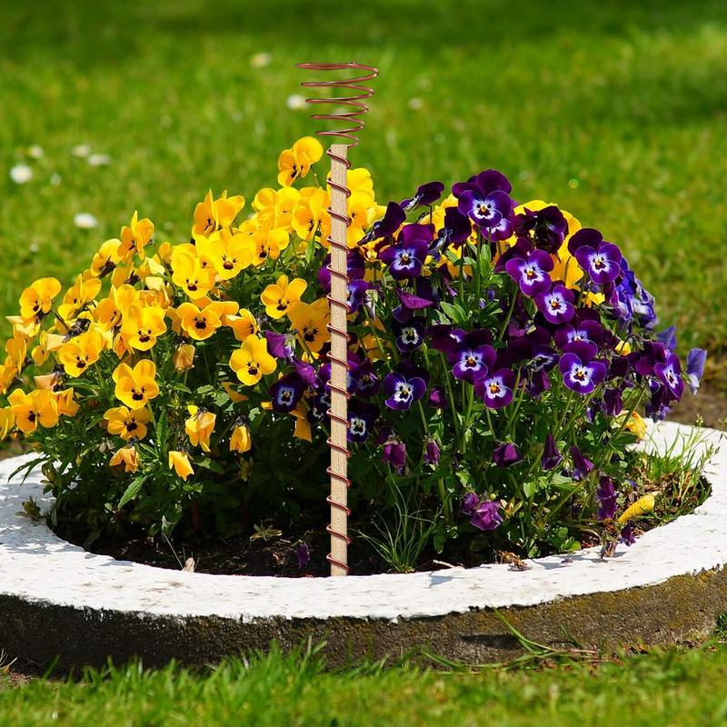 6Pcs Electroculture Plant Stakes Garden Coppers Coils Antennas for Growing Garden Plant Vegetables Using