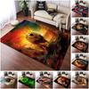 1PC Lion Pattern Printed Carpet Rug for Living Room Bedroom Home Sofa Decoration,Non-slip Floor Mat Floor Mat